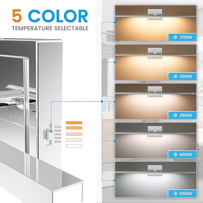 VOLISUN Modern Bathroom Vanity Light 39.4 inch, 24W Dimmable 5CCT Led Bathroom - Image 3