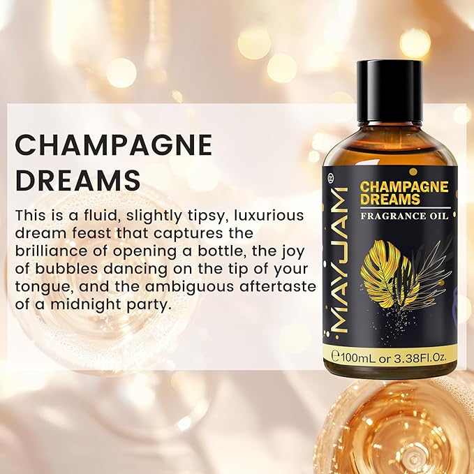 Champagne Dreams Fragrance Oil Essential Oil, MAYJAM 3.38FL.OZ Champagne Dreams - Image 3