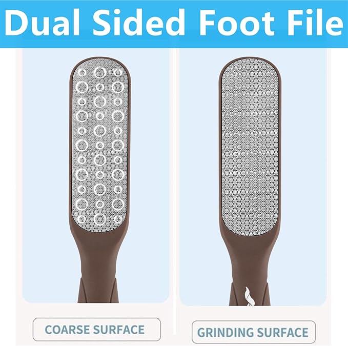 Fu Store 2 Pack Foot Files Callus Remover Stainless Steel Foot Rasp and Dual - Image 7