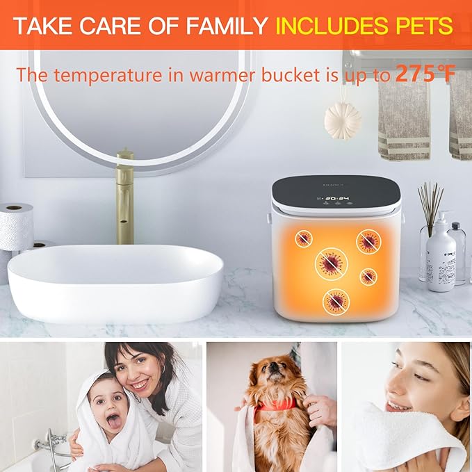 DOACE Towel Warmer Bucket, Medium Size Towel Warmers - Image 5