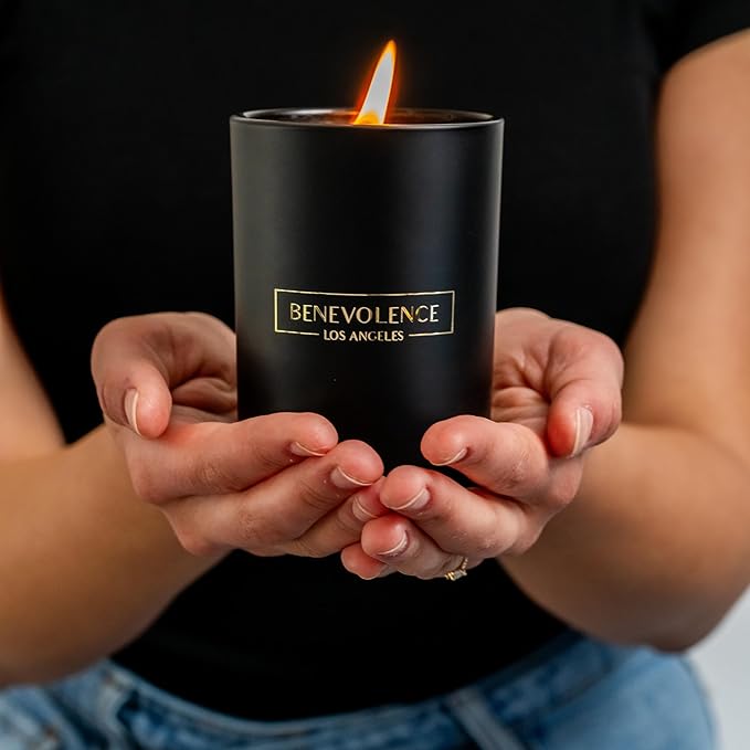 Benevolence LA Charcoal Scented Candle | Soy Christmas Candles - Image 6