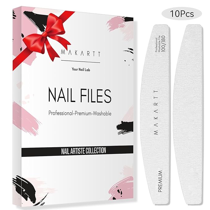 Makartt Nail File: Professional Nail Files, 100/180 Grit Emery Boards - Image 9