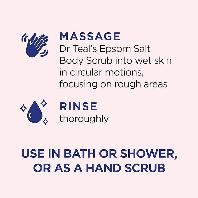 Dr Teal's Pink Himalayan Salt Body Scrub, Restore & Replenish - Image 3
