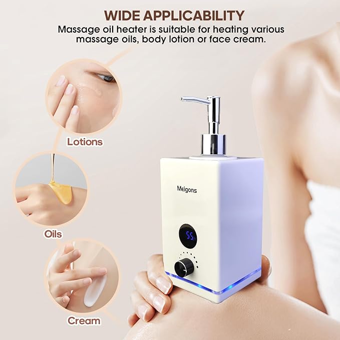 Oil Warmer for Massage, Massage Oil Warmer, Body Oils Heater for Spa, - Image 4