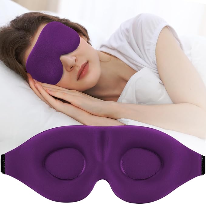ZGGCD Sleep Mask for Side Sleeper, Light Blocking Sleeping Eye Mask for Women by ZGGCD
