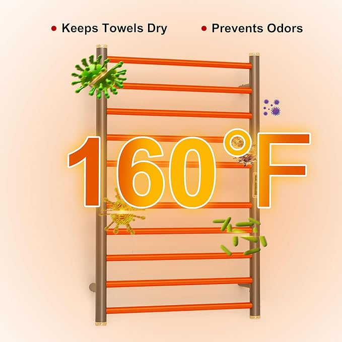Electric Towel Warmer Rack, Heating Towel Warmer, Timer & Temperature Control - Image 4