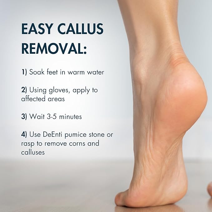 DeEnti Double Pumice Pack, Bundle Includes Mint Scented Callus Remover - Image 5
