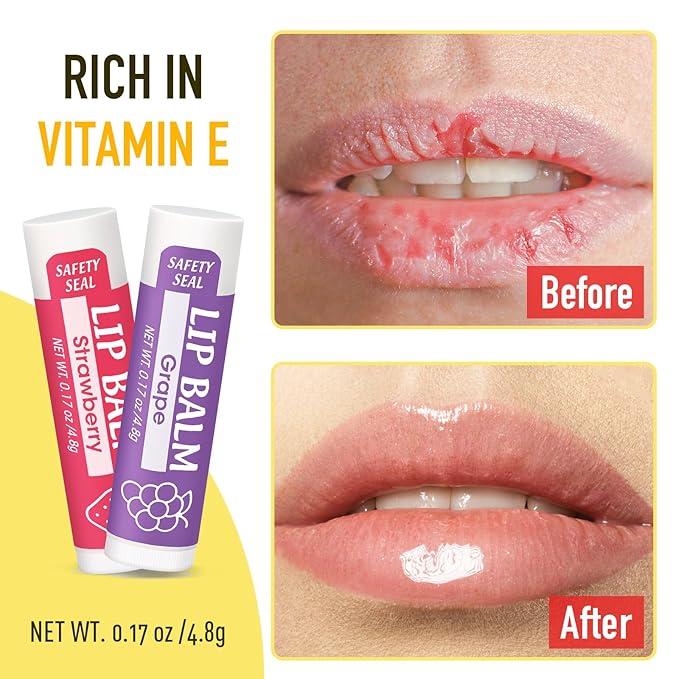 YesBes 32 Pack Lip Balm, Natural Lip Balm Bulk - Image 6