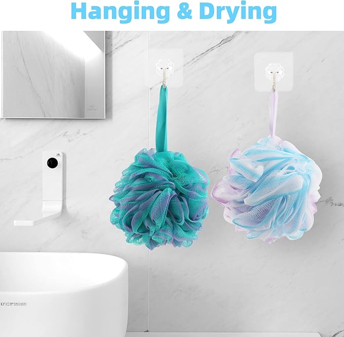 Chuya Bath Sponges Loofahs 60g, 4 Pack Exfoliating Bath Sponge Body Scrubber - Image 5