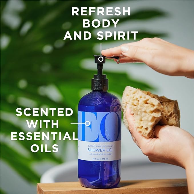 EO Shower Gel Body Wash, 16 Ounce, Organic Plant-Based Skin Conditioning - Image 2
