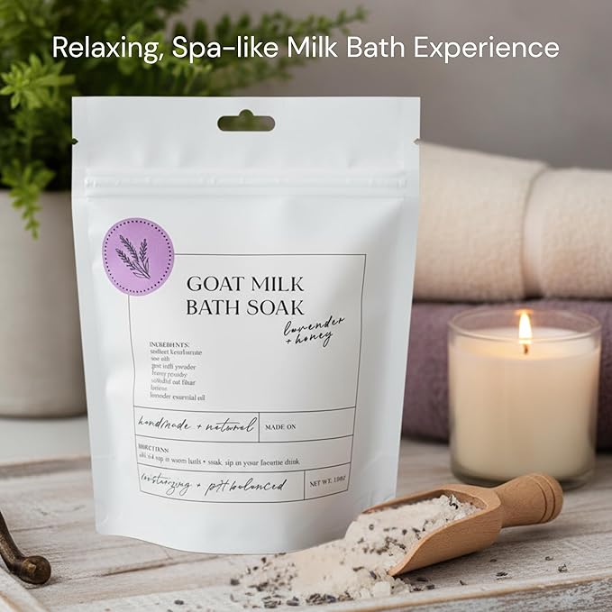 Goat Milk Bath Soak with Colloidal Oatmeal & Honey - Image 5