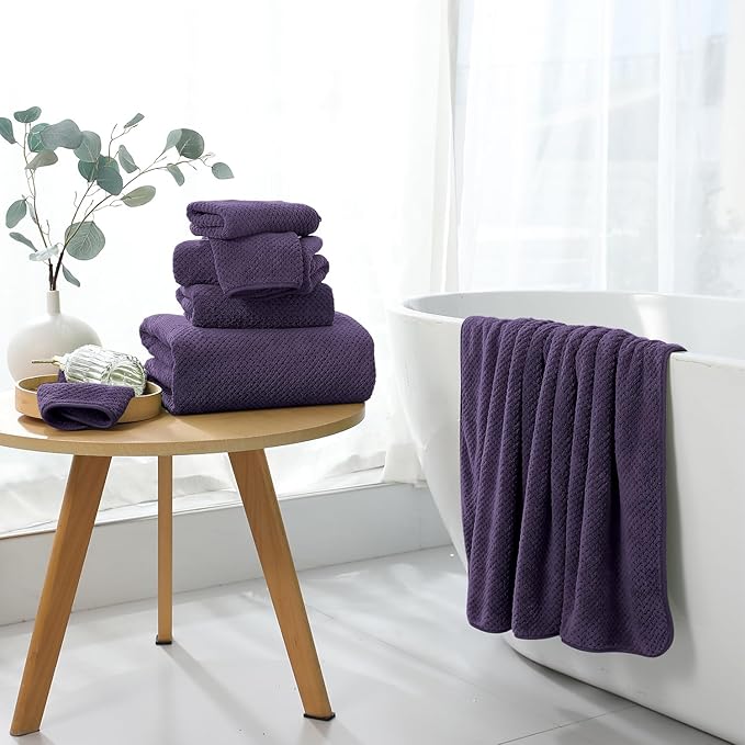 Extra Large Bath Towel Set of 4, Oversized Bath Sheet Super Soft Highly - Image 2