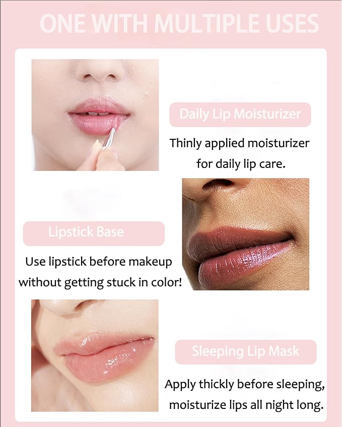 Lip Sleeping Mask Set, Deep Hydrating Overnight Lipgloss Day&Night Non-Sticky - Image 7