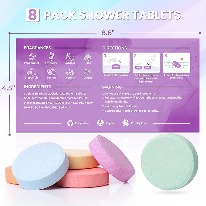 CalmNFiz Shower Steamers 8 Scents - Image 5
