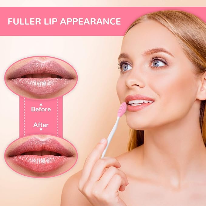 Patelai 24 Pcs Lip Scrub Brush Silicone Lip Scrubber Exfoliator - Image 2