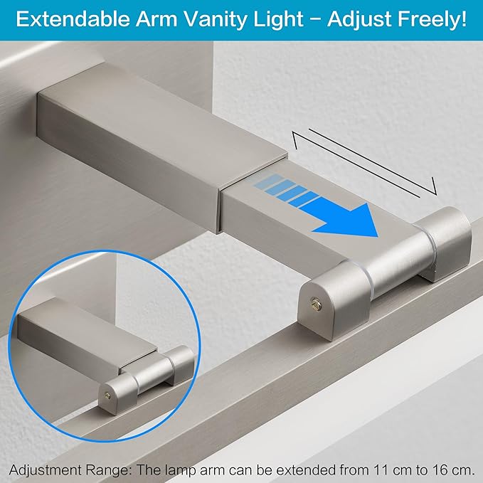 SOLFART Bathroom Vanity Light 40-Inch: 5CCT Dimmable Brushed Nickel Led - Image 2