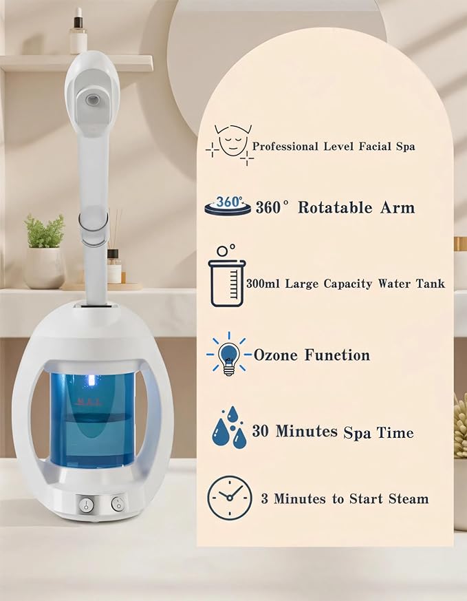 Facial Steamer-Face Steamer for Facial Deep Cleaning, Vaporizador Facial for - Image 4