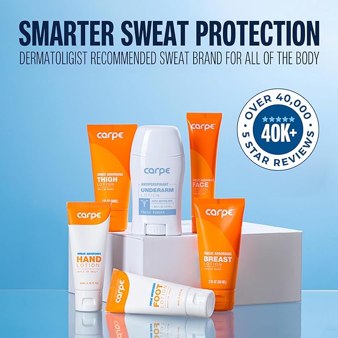 Carpe Sweat Absorbing Hand Lotion, A dermatologist-recommended smooth lotion - Image 9