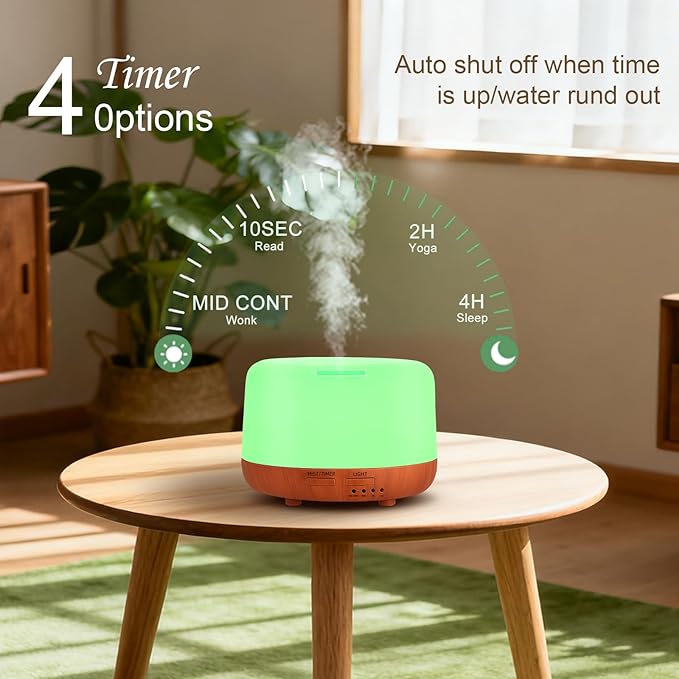Marchred 300ML Essential Oil Diffuser, Small Aromatherapy Diffuser - Image 4