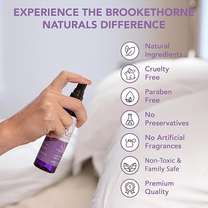 Relax Lavender Spray for Sleep, Natural Linen Spray for Bedding, Perfect - Image 4