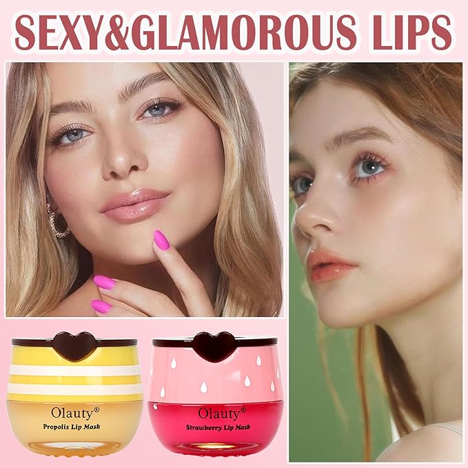 4Pcs Bee Lip Balm Honey Pot, Strawberry, Watermelon, Apple Lime, Honey Lip Balm - Image 8
