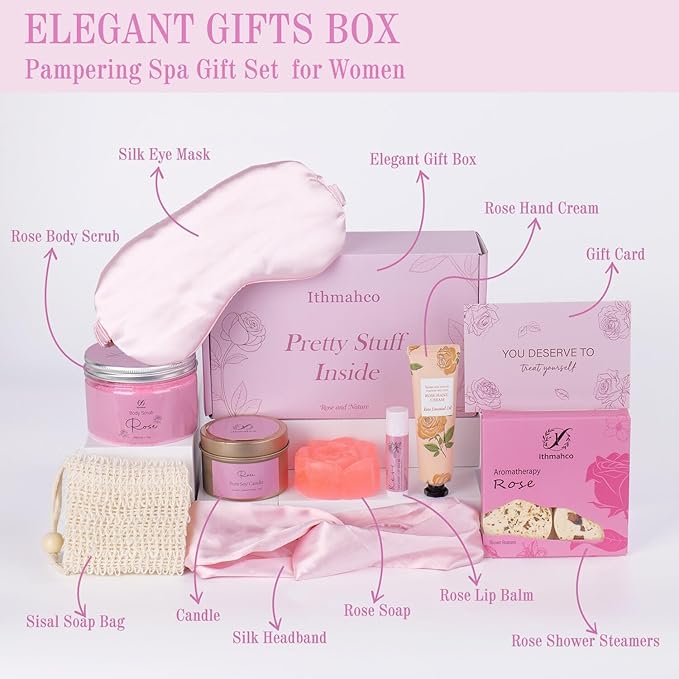 Mothers Day Spa Gifts for Women, Bath Gift Baskets, Birthday Relaxing Spa Self - Image 2