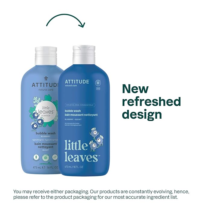Attitude Bubble Wash for Kids, Hair Shampoo and Body Soap, EWG Verified - Image 2