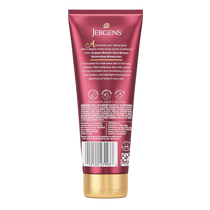 Jergens Hand and Body Lotion, Melanin Glow Illuminating Moisturizer, - Image 8