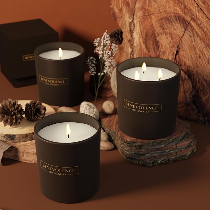 Benevolence LA Pine Wood Scented Candles | 14.5 oz Christmas Candles - Image 4