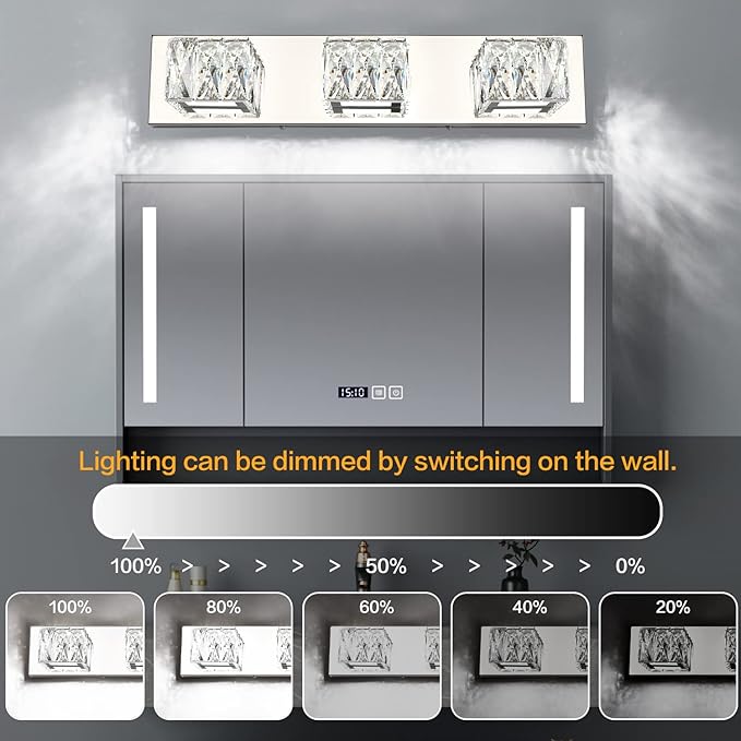 ZUZITO Chrome Bathroom Light Fixtures - Image 2