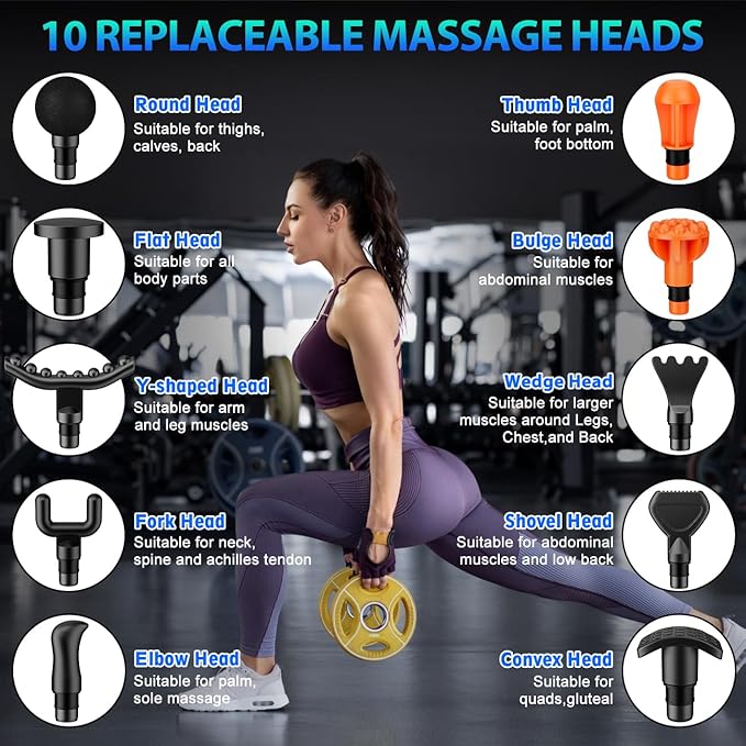 TOLOCO Massage Gun, Muscle Massage Gun Deep Tissue - Image 4