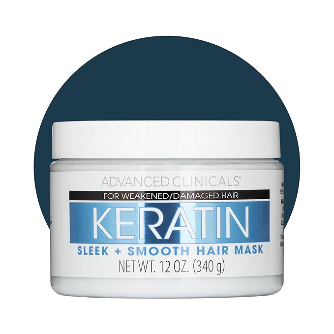 Advanced Clinicals Keratin Hair Mask Treatment, 12 Fl Oz by AdvancedClinicals