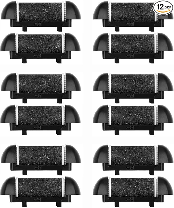 12 Pack Electric Pedicure Device Replacement Roller Heads by Unknown