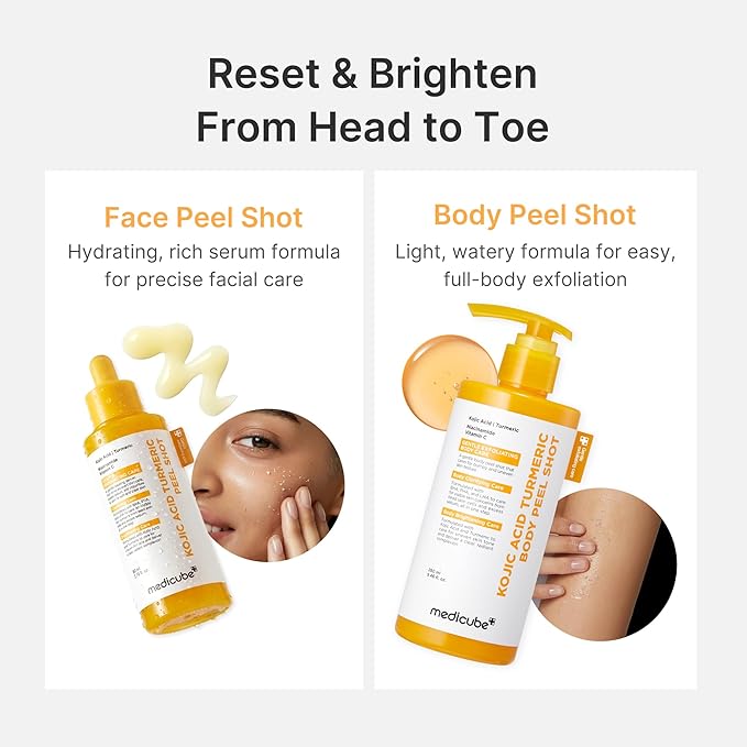 medicube Body Peel Shot with Kojic Acid and Turmeric | Gentle Body Brightening - Image 7