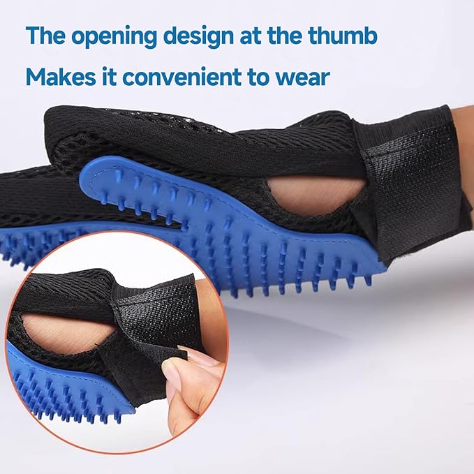 NVNAN Pet Hair Removal Glove for Dogs & Cats, 2-in-1 Deshedding Brush & Massage - Image 7