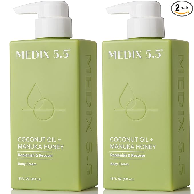 MEDIX 5.5 Coconut Oil Lotion W/ Manuka Honey Cream Skin Care Face Moisturizer & by Medix55