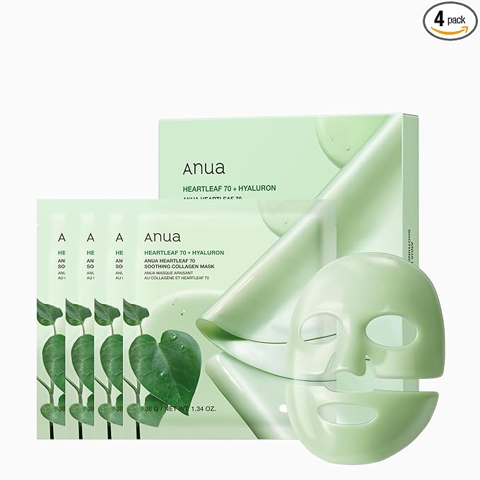 Anua Heartleaf 70 Soothing Collagen Mask, Overnight Face Mask by Anua
