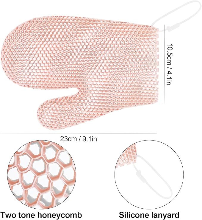 Exfoliating Glove Bath Mitt -Exfoliating Gloves - Image 4