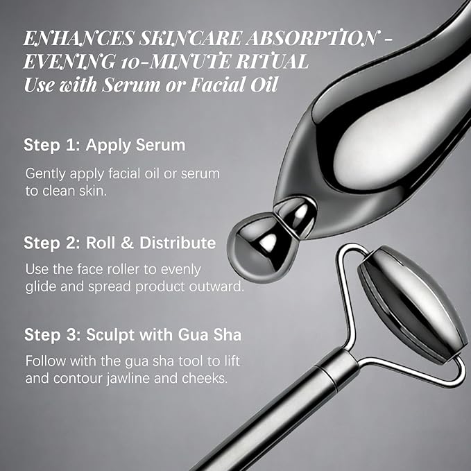 303 Stainless Steel Face Roller Set - Image 4
