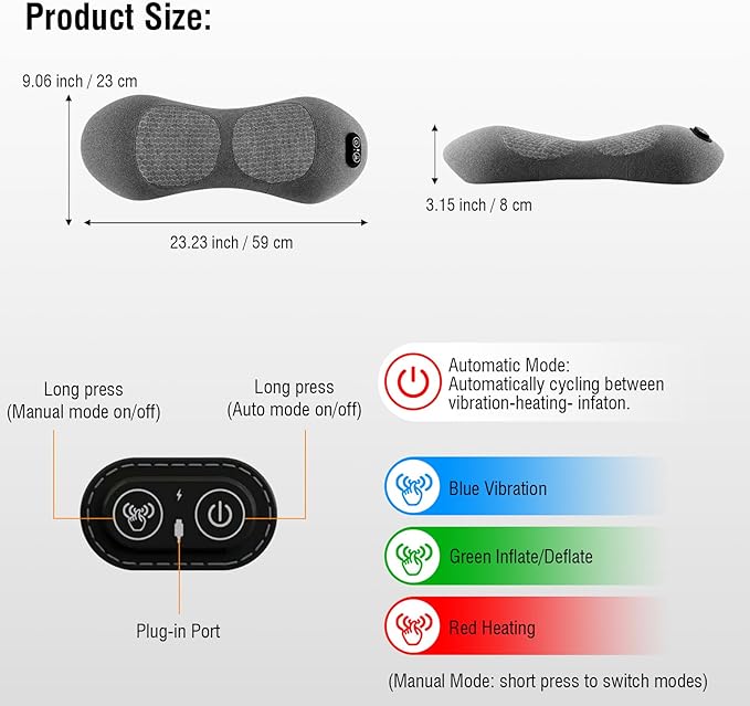 3-in-1 Electric Lumbar Support Pillow - Image 6