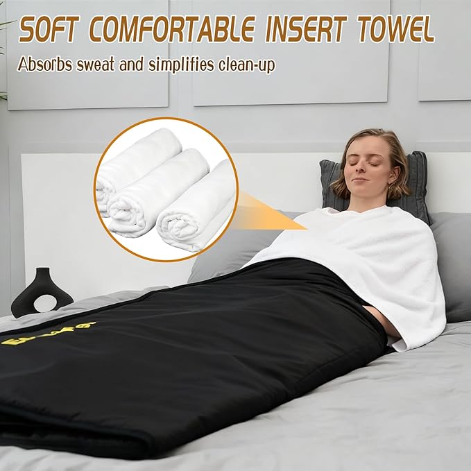 31"x71" Sauna Blanket Insert 3 Pack Machine Washable Blanket Towel Insert Super - Image 4