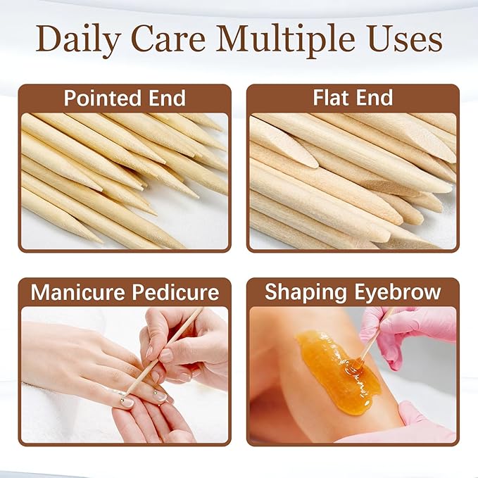 GOLD HONEY 360PCS Cuticle Pusher Wood in Boxed - Image 6