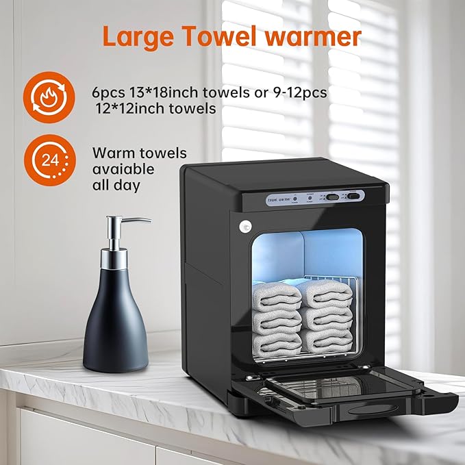 Hot Towel Warmer for Spa, 2-in-1 Thermostatic Towel Heater, 5L Mini Towel Warmer - Image 4