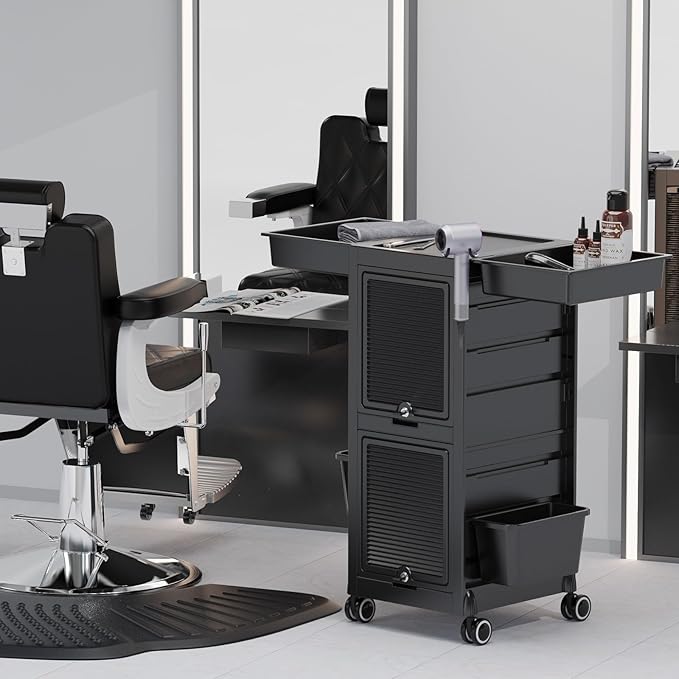 OmySalon Salon Trolley Cart, Hair Stylist Station - Image 8