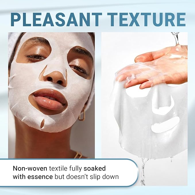 VIABEAUTY 8 Pack Hyaluronic Acid Face Mask - Image 4