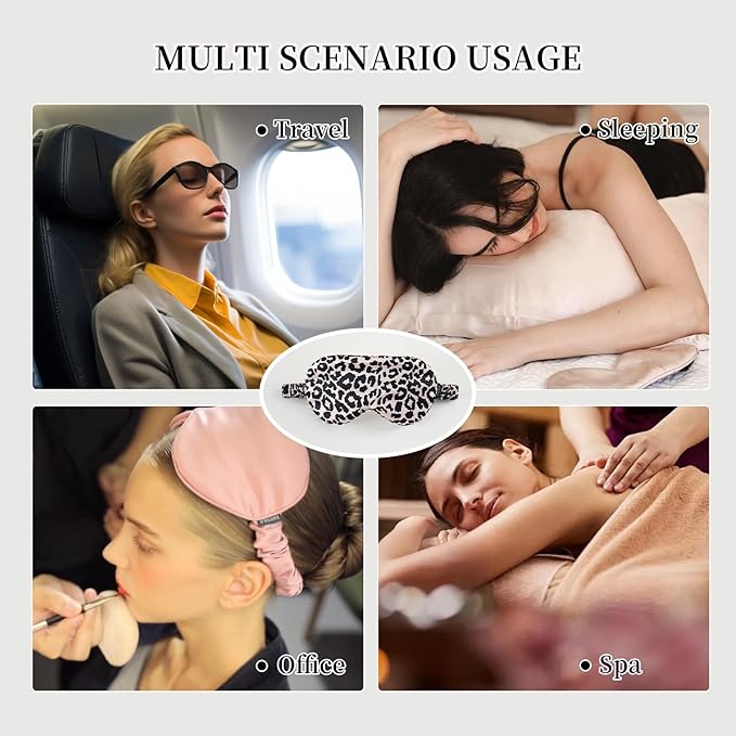 THXSILK Sleep Mask 100% 19 Momme Pure Mulberry Silk Super Smooth Cooling - Image 6
