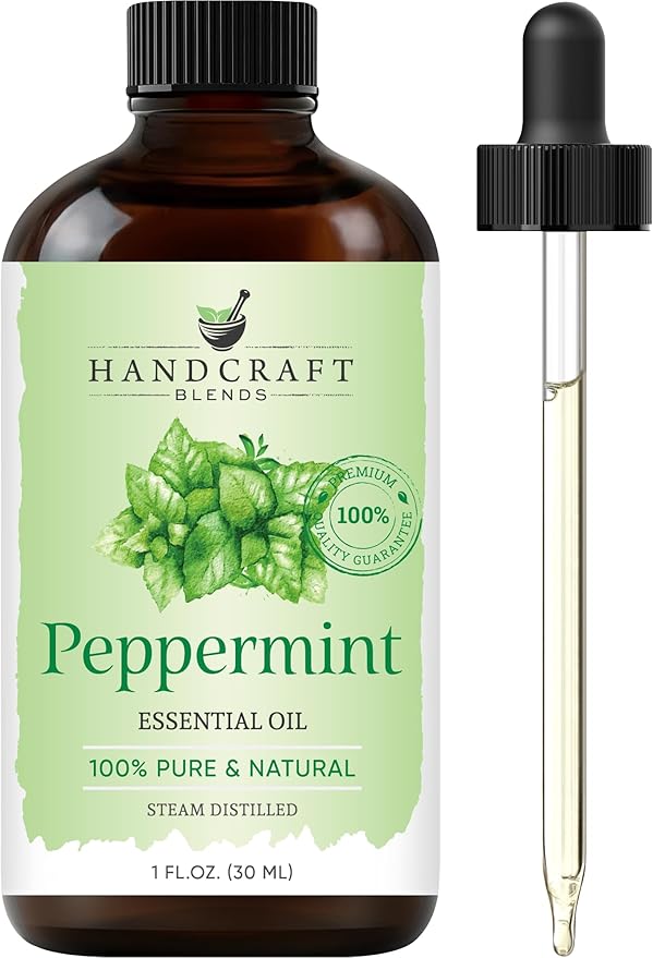 Handcraft Blends Peppermint Essential Oil – 1 Fl Oz – 100% Pure and Natural – by HandcraftBlends