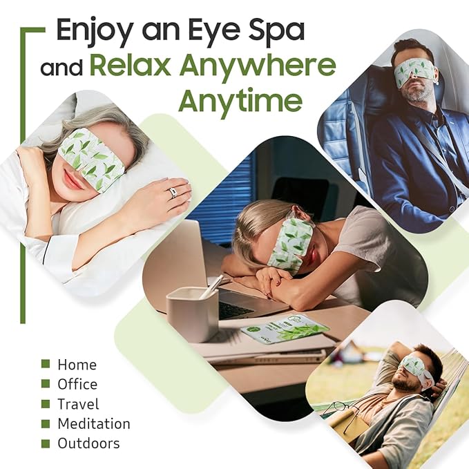 BeHoomi 30Packs Steam Eye Mask, Heated Eye Mask Warm Compress - Image 6
