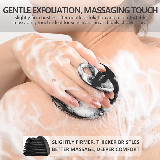 Silicone Body Scrubber 4 Pack, BEAUTAIL Shower Bath Scrubber, Gentle - Image 3