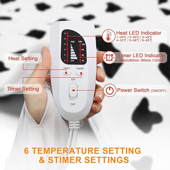 Deepsoon Heating Pad, Electric Heating Pads - Image 6